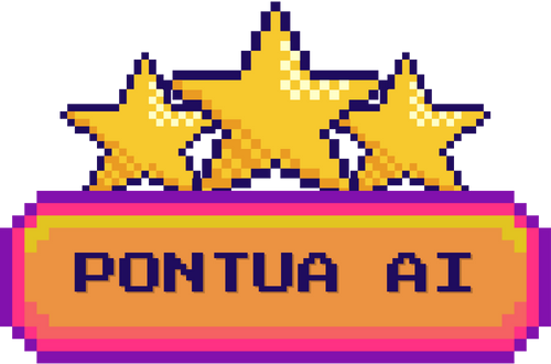 estrelas e uma barra abaixo com o nome do site dentro